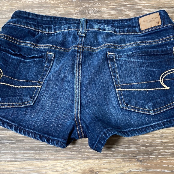 American Eagle Outfitters Women's Denim Shorts - Dark Blue - Picture 9 of 9